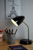 Flexi Flexible Neck Table Desk Lamp Home Bed Side Night Reading Light With Bulb