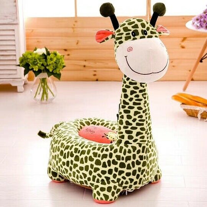 Green Giraffe Kids Children Soft Plush Chair Toddlers Armchair Seat Baby Sofa