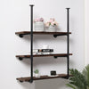 3 Tier Industrial Pipe Wall Floating Shelf Home Office Store Display Rack Unit