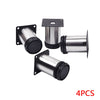 4x Adjustable Cabinet Legs Stainless Steel Kitchens Feet Rounds Stand Holders UK
