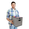 4PCS Foldable Storage Boxes with Lids Fabric Cube Clothes Organiser Storage Case