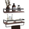 2PCS Industrial Vintage Chic Retro Wall Shelf Unit Storage Display Long Shelving