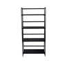 Foldable Storage Shelves Ladder Bookshelf Industrial Bookcase Vintage Gray