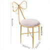 2 Pack Dressing Table Stools Bedroom Makeup Velvet Chair Backrest Padded Seat