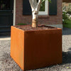 Large Corten Steel Rectangle Planter Garden Plants Pot In & Outdoor Trough Tub