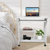 Wooden Trolley Computer PC Laptop Desk White Study Office Bedroom Furniture Wood