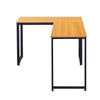 L-shaped Corner Computer Desk Office Workstation Metal Leg Home Table&Stand MDF
