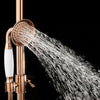 Luxury Elegant Rose Gold Round Brass Shower Spray Head 8 inch Bathroom Rainfall