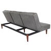 Foldable Multi Angle Adjust 3 Seater Sofa Bed Velvet Tufted Couch Settee Sofabed