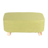 Linen Fabric Footstool Foot Rest Stool Pouffe Ottoman Seat Living Room Furniture