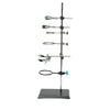 60cm Laboratory Iron Stand Support Chemistry Lab Flask Condenser Clamp Clip Set