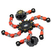4 PCS Deformable Fingertip Spin Top Fidget Spinner Transformable Robot Gyro Toy
