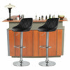 2PCS/set Bar Stools Leather Chairs Breakfast Chairs Swivel Gas Lift Kitchen Seat