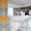 LED Pendant Light Ring Adjustable Lamp Ceiling Lights Decor Lighting Variable