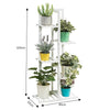 5/6 Tier Wooden Plant Stand Garden Balcony Flowerpot Bonsai Holder Rack Shelf