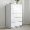 Chest Of Drawers White Black Bedroom Furniture Tall Wide Storage bedside cabinet