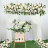 Artificial Wedding Flower Row Rose Peonies Hydrangea Garland Table Centerpiece