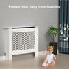 New Radiator Cover White Modern Traditional Wood Grill Shelf Cabinet Furniture