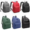 Girls Boys Large Functional Basic Backpack School Shoulder Bag Canvas Rucksack