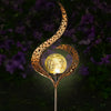 Solar Powered Full Moon LED Glass Globe Stake Light Garden Lawn Outdoor Lamp UK
