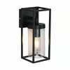 LED Rectangular Wall Light Sconce Clear Metal Lantern Up Dwon Light Lamp Fixture