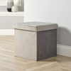 Folding Ottoman Chest Solid Sturdy Storage Space Saving Bedding Box Trunk