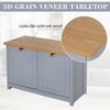 Grey Shoe Cabinet Hallway Seat Bench Organizer Vintage Storage Unit Entryway