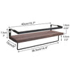 2PCS Industrial Vintage Chic Retro Wall Shelf Unit Storage Display Long Shelving