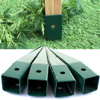 Garden Arch Ground Spike Pack of 4 Strong 35mm Square Post Ground Feet Trellis