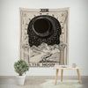 Tarot Tapestry The Moon Tarot Card Tapestry Medieval Europe Mysterious with for