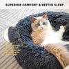 Large Dog Bed Pet Cat Calming Comfy Shag Fluffy Warm Bed Nest Mattress Donut Pad