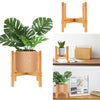 Small DIY Bamboo Plants Display Stand Wooden Plant Stand Shelf Storage Rack