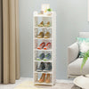 Wooden White Shoe Rack Storage Shelf Display Stand Organiser Unit 5/6/7/8 Tier