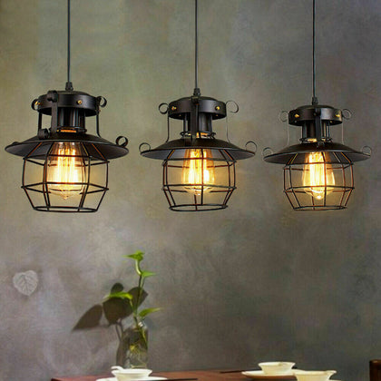 Vintage Wall Lamp Industrial Retro Loft Iron Wall Lights Sconce Lamp Fixture UK