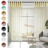 Voile Shimmer Net Curtain Sheer Slot Top Rod Pocket Window Drape Single Panel UK