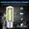 Pair 1157 P21/5W 380 BAY15D CAR STOP TAIL BRAKE LED BULBS LIGHT LAMP 33 SMD 12V