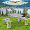 Portable Folding Camping Picnic Table Party Outdoor Garden Chair Stools Set