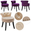 Ice Velvet Dressing Table Chair Vanity Makeup Stool Pouffe Footstool Piano Seat