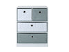 Cube Storage Unit Grey Stars White Bookcase Home Children's Nursery