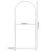 80*185CM DIY Wedding Arch Background Wrought Iron Decorative Props Flower Rack