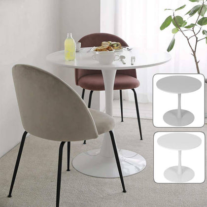 80CM Modern Round Dining Table Coffee Tea Table Kitchen Lounge Bar Home Office