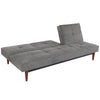 Foldable Multi Angle Adjust 3 Seater Sofa Bed Velvet Tufted Couch Settee Sofabed