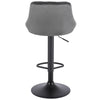 1x Breakfast Bar Stools Bar Chairs for Kitchen Bar Stools with Velvet Swivel Gas