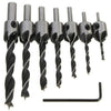 7X Drill Bit Countersink Set Carpentry Tool 90 degree Professional HSS Universal