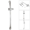 Chrome Adjustable Bathroom Shower Riser Rail Bracket Head Holder Bar Kit Silver