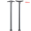 2/4 Piece Chrome Adjustable Breakfast Bar desk leg Universal 710/870/1100 mm
