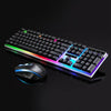 Gaming Keyboard and Mouse Set Rainbow LED USB Illuminated for PC Laptop PS4 Xbox