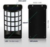 Solar Flickering Flame 60 LED Waterproof Wall Torch Light Garden Lamp Outdoor