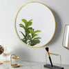 Gold Round Wall Mirror Bathroom Frame Mirror Iron Wall Mounted Mirror 50CM