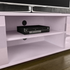 TV Unit Cabinet Stand 2 Door Modern Matte Gloss Furniture Off-White 160cm